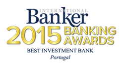 Vencedor Prémio Best Investment Bank (Portugal) 2015